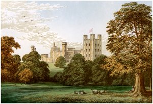 قلعة بنرين ، Caernarvonshire ، ويلز ، منزل اللورد بنرين ، c1880 بواسطة غير معروف