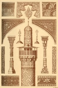 زخرفة معمارية فارسية ، 1898. بواسطة غير معروف