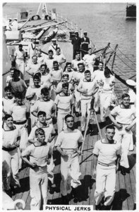 الهزات الجسدية ، ممارسة على متن HMS Devonshire ، 1937 بواسطة غير معروف