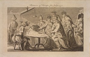 صورة لأوروبا في يوليو 1772 ، 1772 بواسطة غير معروف