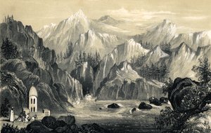 الحجاج من مصدر نهر الغانج ، الهند ، ١٨٤٧ بواسطة غير معروف