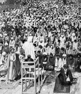 اجتمع المسلمون الأتقياء في دربار مكة ، المملكة العربية السعودية ، 1922 بواسطة غير معروف