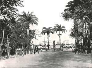 Place dArmes ، بورت لويس ، موريشيوس ، 1895. بواسطة غير معروف