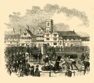 مكان التنفيذ في Old Smithfield ، c1872. بواسطة غير معروف