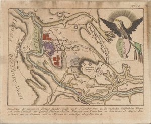 مخطط حصار الجيش الروسي لقلعة بندر التركية في نوفمبر 1789 ، 1789. بواسطة غير معروف