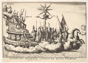 اللوحة 16: أريغون أستيريون بقيادة شخصية شابة من البرق أجيريون أرجونوت كونتر ... ، 1664. بواسطة غير معروف