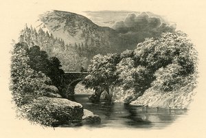 جسر Aberglaslyn ، شمال ويلز ، c1890. بواسطة غير معروف