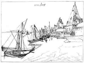 ميناء أنتويرب عام 1520 بواسطة غير معروف