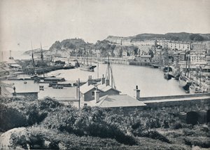 Portmadoc - الميناء والمدينة ، 1895 بواسطة غير معروف