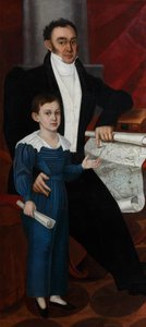 صورة كونستانتين روجال ليفيتسكي مع ابن فيليب ، ج. 1830 بواسطة غير معروف