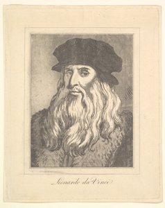 صورة ليوناردو دا فينشي من Characaturas بقلم ليوناردو دا فينشي ، من رسومات بواسطة Wi ... ، 1786. بواسطة غير معروف