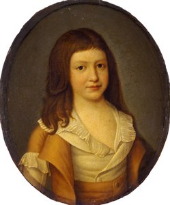 صورة لويس تشارلز ، أمير فرنسا الملكي 1785-1795 ، أوائل تسعينيات القرن التاسع عشر. بواسطة غير معروف
