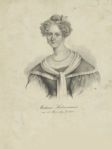 صورة لـ Mélanie dHervilly Gohier Hahnemann 1800-1878 ، 1830-1835. بواسطة غير معروف