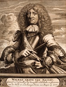 صورة للأمير والراد من ناسو - أوسينجين 1635-1702 من: موقع الحرب ، 1675. بواسطة غير معروف