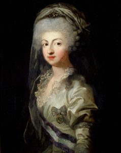 صورة للأميرة كارولينا ماريا تيريزا جوزيبا من بارما 1770-1804 ، أواخر القرن الثامن عشر