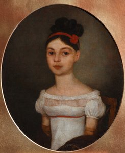 صورة لـ Yelizaveta Fyodorovna Ozerova ، née Zagryazyskaya 1800-1885 ، ج. 1815 بواسطة غير معروف