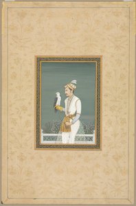 صورة لأمير مع صقر ، 1700. بواسطة غير معروف