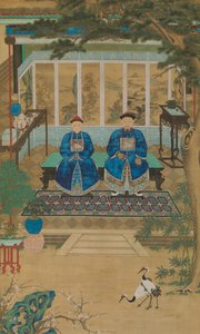 صورة لرقيب إمبراطوري وزوجته ، أواخر القرن الثامن عشر وأوائل القرن التاسع عشر. بواسطة غير معروف