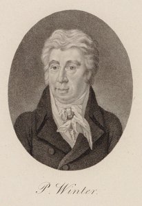 صورة للمؤلف بيتر فون وينتر 1754-1825 ، حوالي 1825. بواسطة غير معروف