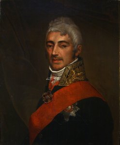 صورة للشاعر إيفان إيفانوفيتش دميتريف 1760-1837 ، 1810 بواسطة غير معروف