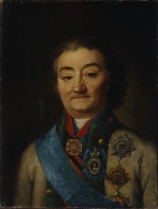 صورة للقائد العام للأسطول الكونت أليكسي غريغوريفيتش أورلوف من تشيسما 17371808 ، أواخر القرن الثامن عشر. بواسطة غير معروف