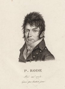صورة للمؤلف بيير جاك جوزيف رود 1774-1830. بواسطة غير معروف