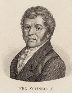 صورة للعازف والمؤلف فريدريش شنايدر 1786-1853. بواسطة غير معروف