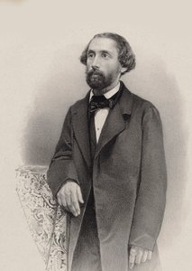 صورة لعازف البيانو والملحن يوليوس شولهوف 1825-1898 ، 1860. بواسطة غير معروف