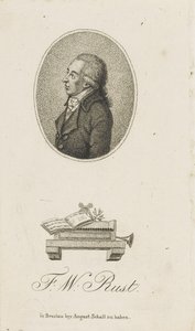 صورة عازف الكمان والملحن فريدريش فيلهلم رست 1739-1796 ، ج. 1800. بواسطة غير معروف