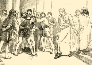 Posthumius في المسرح في Tarentum ، 1890. بواسطة غير معروف