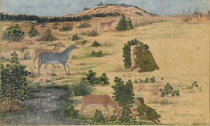 الاستعدادات لمطاردة ، كاليفورنيا. 1680. بواسطة غير معروف