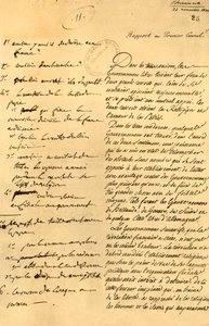 ملاحظات تحضيرية للكونكوردات ، 22 نوفمبر 1800 ، 1921. بواسطة غير معروف