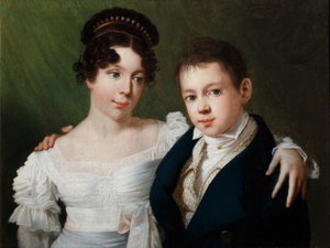 الأميرة الإسكندرية بروسيا 1803-1892 والأمير ألبرت بروسيا 1809-1872 ، 1810 بواسطة غير معروف