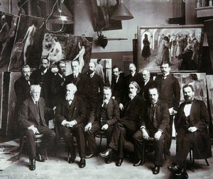 أساتذة الأكاديمية الروسية للفنون 1913 بواسطة غير معروف