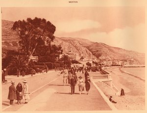 بروميناد دو ميدي ، مينتون ، 1930. بواسطة غير معروف