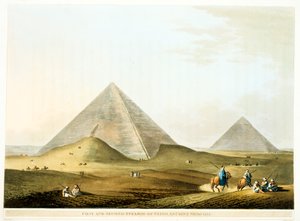 أهرامات الجيزة ، مصر ، الأسرة الرابعة ، المملكة القديمة ، القرن 26 ق.م 1801 بواسطة غير معروف
