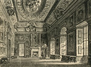 غرفة رسم الملكة كارولينز ، قصر كنسينغتون ، c1876. بواسطة غير معروف