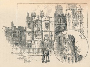 مكتبة الملكة اليزابيث. رسم من التراس الشمالي ، 1895 بواسطة غير معروف