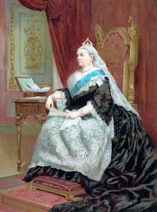 الملكة فيكتوريا 1819-1901 في وقت اليوبيل الذهبي لها ، 1887 بواسطة غير معروف