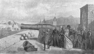 الزيارة الأولى للملكة فيكتورياس إلى اسكتلندا ، 1842: فحص مونس ميج في قلعة إدنبرة ، 1901. بواسطة غير معروف