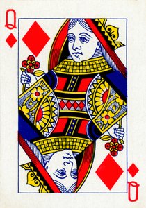 Queen of Diamonds من مجموعة أوراق لعب Goodall & Son Ltd. ، c1940 بواسطة غير معروف