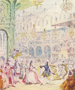 راندولف وهيلدا يرقصان في روتوندا في حدائق رانيلاغ ، 1842 ، 1903 بواسطة غير معروف