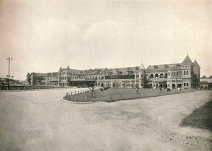 محطة سكة حديد رانجون ، 1900. بواسطة غير معروف