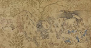 شكل مستلق ، 1630-40. بواسطة غير معروف