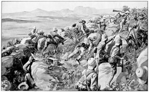 إغاثة Ladysmith - آخر اندفاع في تل Hlangwane ، 19 فبراير 1900 بواسطة غير معروف