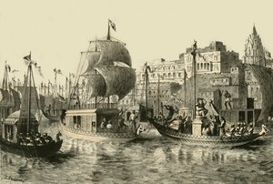 مهرجان ديني في بيناريس 1890. بواسطة غير معروف