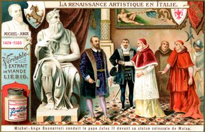 فن النهضة في إيطاليا: Michelangelo ، c1900 بواسطة غير معروف