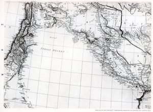 خريطة رينيل للصحراء السورية ، بتاريخ 1809 ، نُشرت عام 1831 عام 1937 بواسطة غير معروف