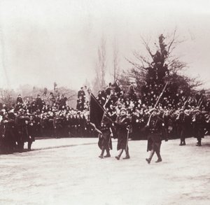 عودة البلجيكيين إلى لييج ، بلجيكا ، c1914-c1918 بواسطة غير معروف