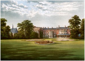 Rhydd Court ، Worcestershire ، منزل Baronet Lechmere ، c1880 بواسطة غير معروف